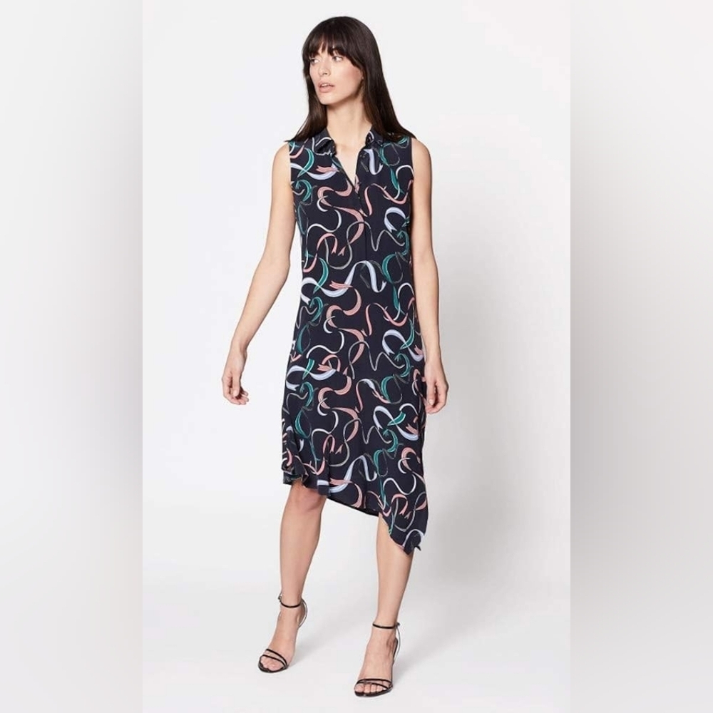 Equipment Tira Ribbons 100% Silk Dress XS